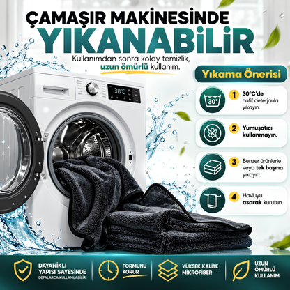 Asfalt Mikrofiber Profesyonel Kurulama Havlusu