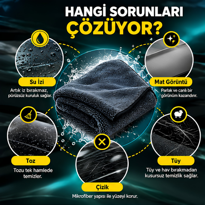Asfalt Mikrofiber Profesyonel Kurulama Havlusu